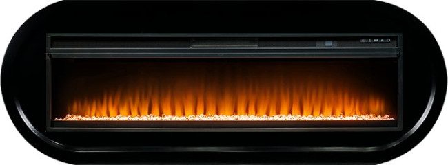 Каминокомплект Ellipse - Черный с очагом Vision 60 LED в Челябинске