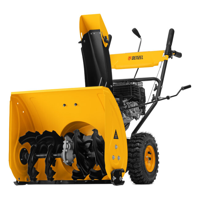 Бензиновая снегоуборочная машина SBM 610, 212 cc, ручной старт, фара Denzel в Челябинске