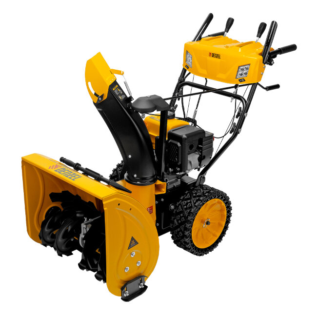 Бензиновая снегоуборочная машина SBM 610S PRO, 212 cc, электростартер, фара, обогрев Denzel в Челябинске