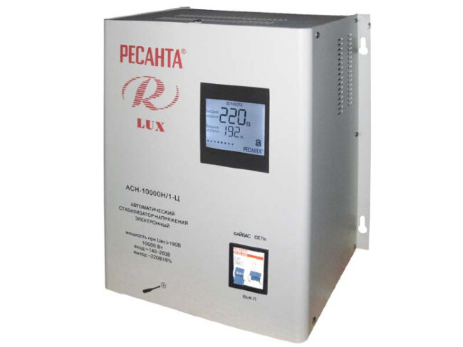 Стабилизатор напряжения серии LUX РЕСАНТА АСН-10000Н/1-Ц в Челябинске