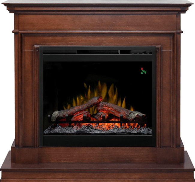 Каминокомплект Newport - Темный дуб с очагом Symphony 26'' DF2624L-INT в Челябинске