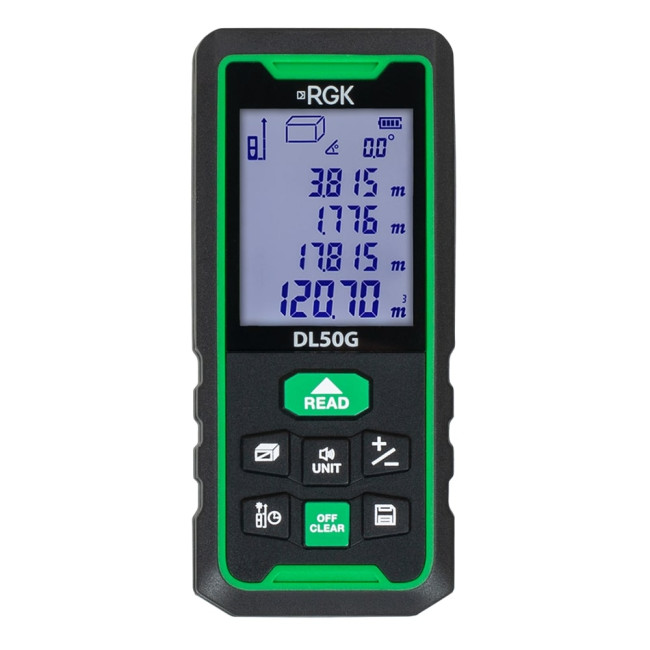 Лазерный дальномер RGK DL70G (с поверкой) - зеленый луч в Челябинске