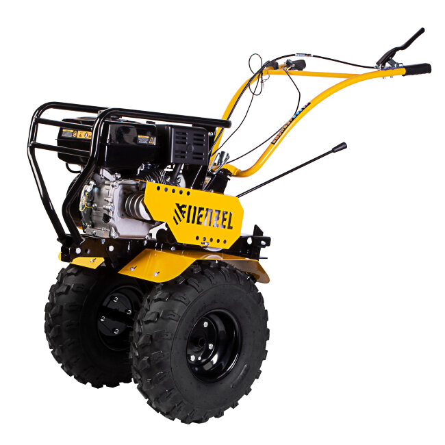 Мотоблок DPT-370-PRO, 7 л.с, ременное сцепление, ширина 90 см, глубина 35 см, фрез 3 х 4, ШОМ, передачи 4В/2Н Denzel в Челябинске