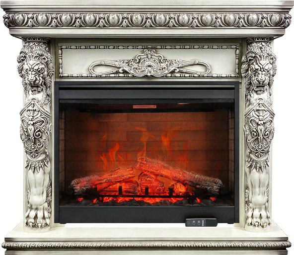 Каминокомплект Windsor - Слоновая кость с патиной с очагом Symphony 30'' DF3020-EU в Челябинске