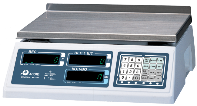 Весы Acom AC-100-10 RS232C в Челябинске