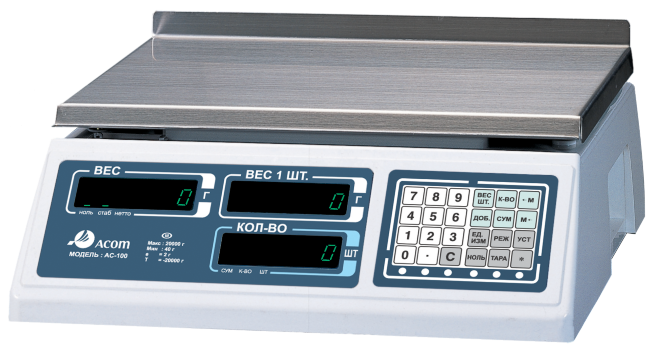 Весы Acom AC-100-30 RS232C в Челябинске