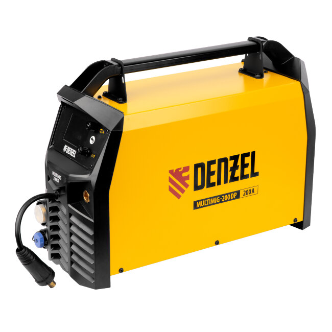 Аппарат инвертор. полуавтомат. сварки MultiMIG-200DP Synergy Double Pulse, 200 А, ПВ 80% Denzel в Челябинске