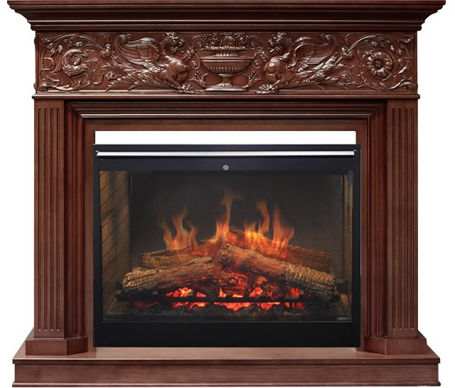 Каминокомплект Palace - Темный дуб с очагом Symphony 30'' DF3020-INT в Челябинске