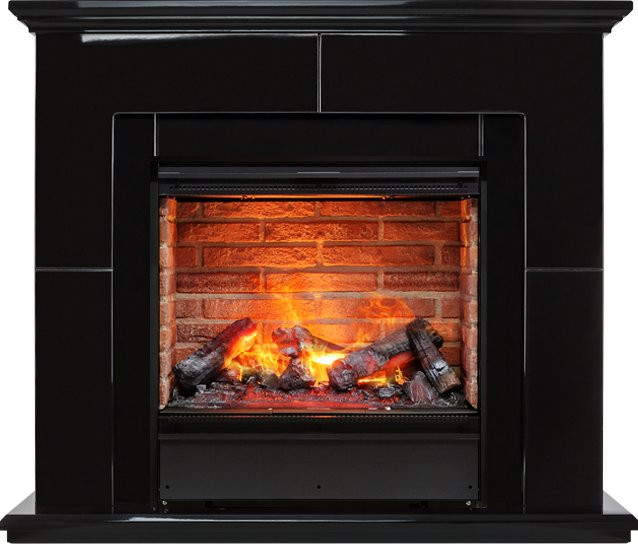 Каминокомплект Suite Black - Черный лак с очагом Engine 56-600 BB в Челябинске