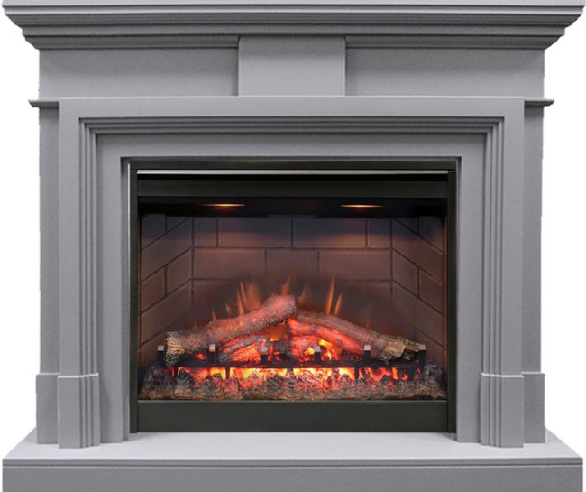 Каминокомплект Coventry Gray - Серый с очагом Symphony 26'' DF2608-INT в Челябинске