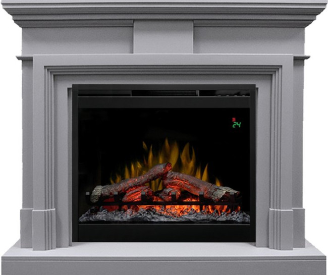 Каминокомплект Coventry Gray - Серый с очагом Symphony 26'' DF2624L-INT в Челябинске