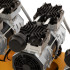 Компрессор безмасляный, малошумный  DLS 2250/100, 2250 Вт, 3x750, 100 л, 410 л/мин блок управления/ Denzel в Челябинске