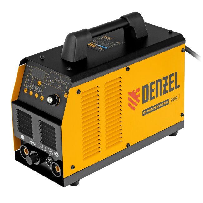 Аппарат инвертор. аргонодуговой сварки ITIG-200 DС Pulse Cold Weld, 200 А, ПВ 60% Denzel в Челябинске