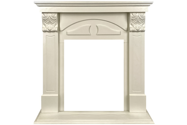 Портал Royal Flame Dublin (деревянный) RUSTIC (Разборный) - Слоновая кость в Челябинске