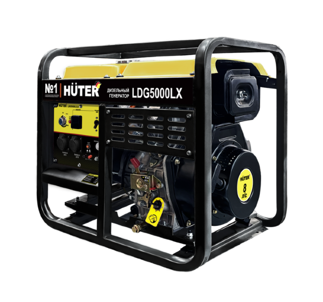 Электрогенератор дизельный LDG 5000LX Huter в Челябинске
