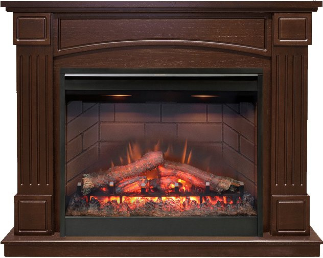 Каминокомплект Boston - Темный дуб с очагом Symphony 26'' DF2608-INT в Челябинске