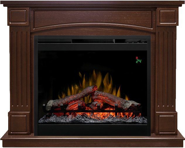 Каминокомплект Boston - Темный дуб с очагом Symphony 26'' DF2624L-INT в Челябинске