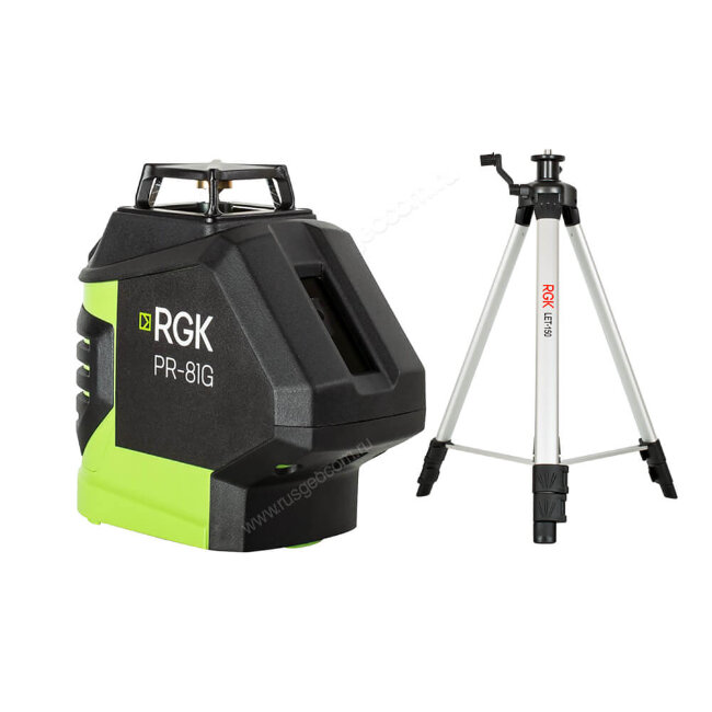 Комплект: лазерный уровень RGK PR-81G + штатив RGK LET-150 в Челябинске