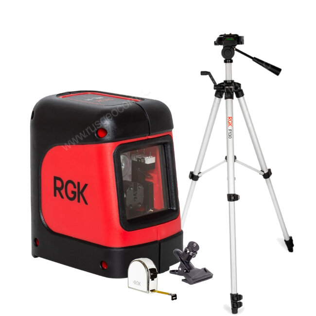 Комплект: лазерный уровень RGK ML-11 + штатив RGK F130 рулетка RGK RM3 в Челябинске