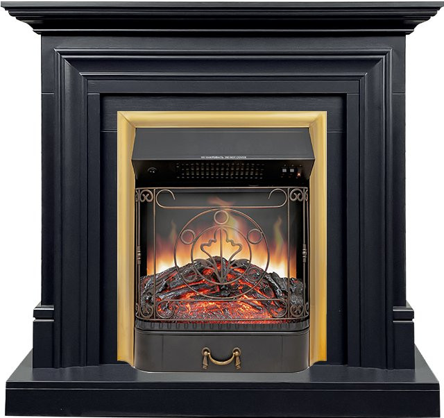 Каминокомплект Bradford - Серый графит с очагом Majestic FX Brass в Челябинске