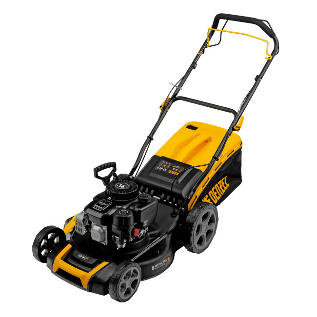 Газонокосилка бензиновая GLR-460SP-ZS, 149 см3, ширина 46 см, привод, травосборник 65 л Denzel в Челябинске