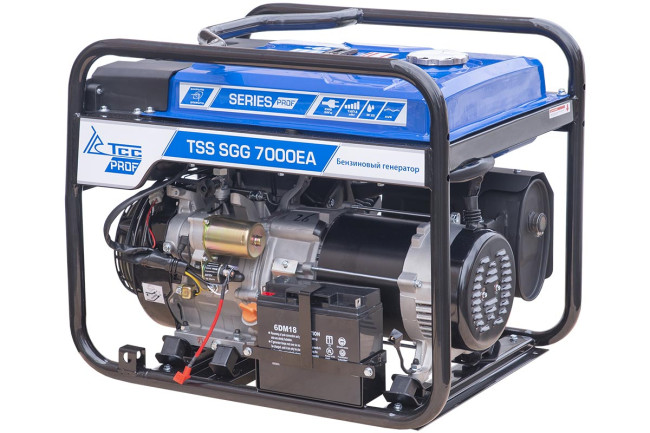 Бензогенератор 7 кВт TSS SGG 7000E3A с в кожухе МК-1.1 в Челябинске