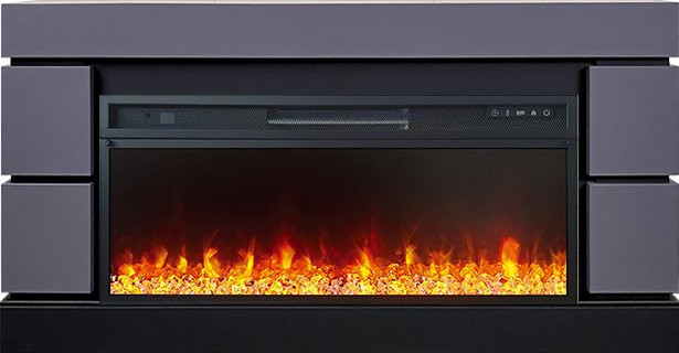 Каминокомплект Modern 42 SFT (Разборный) - Серый графит с очагом Vision 42 LED в Челябинске