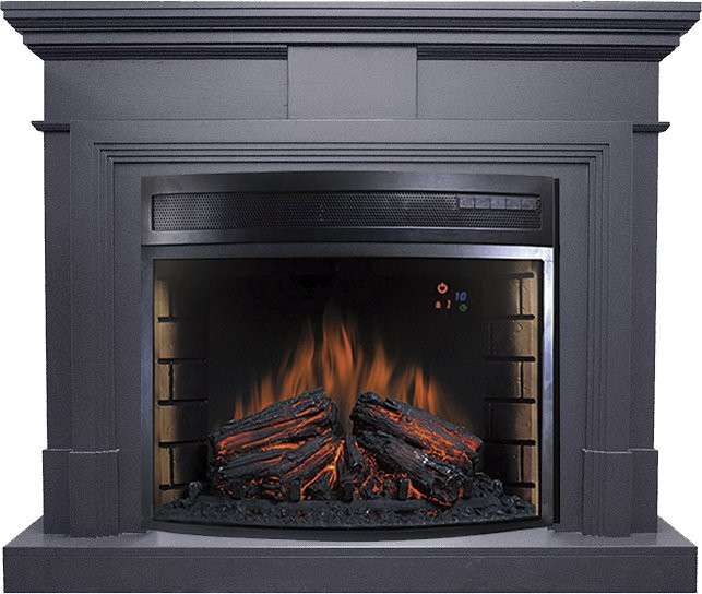 Каминокомплект Coventry Graphite Grey - Серый графит с очагом Dioramic 28 LED FX в Челябинске