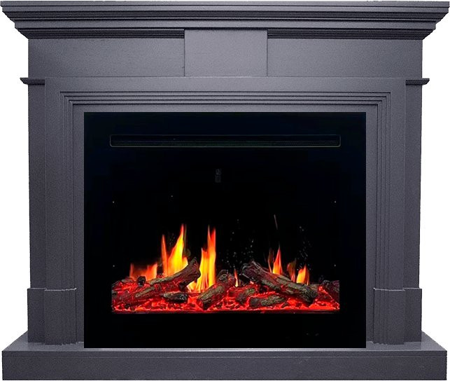 Каминокомплект Coventry Graphite Grey - Серый графит с очагом 5D V-ART 25 в Челябинске